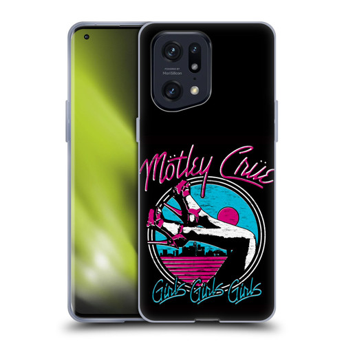 Motley Crue Logos Girls Shoes Soft Gel Case for OPPO Find X5 Pro
