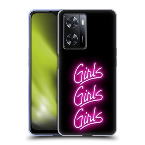 Motley Crue Logos Girls Neon Soft Gel Case for OPPO A57s