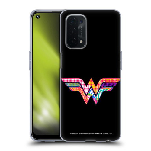 Justice League DC Comics Dark Electric Pop Icons Wonder Woman Soft Gel Case for OPPO A54 5G