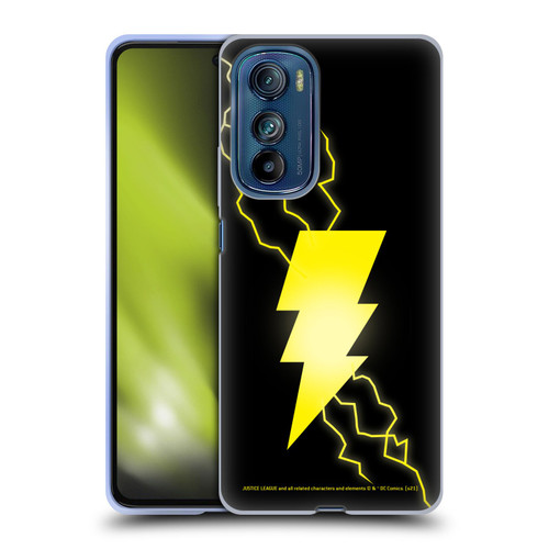 Justice League DC Comics Shazam Black Adam Classic Logo Soft Gel Case for Motorola Edge 30