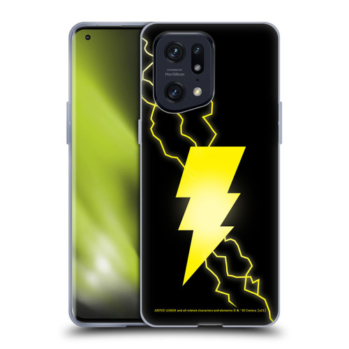 Justice League DC Comics Shazam Black Adam Classic Logo Soft Gel Case for OPPO Find X5 Pro