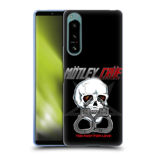 Motley Crue Logos Too Fast For Love Skull Soft Gel Case for Sony Xperia 5 IV