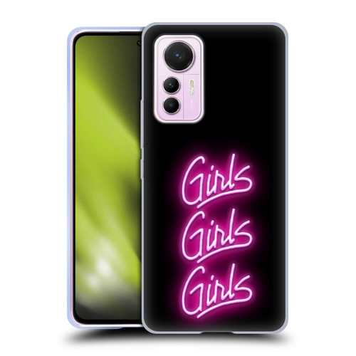 Motley Crue Logos Girls Neon Soft Gel Case for Xiaomi 12 Lite