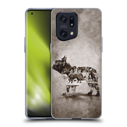 Klaudia Senator French Bulldog Vintage Soft Gel Case for OPPO Find X5 Pro