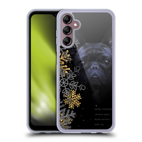 Klaudia Senator French Bulldog 2 Snow Flakes Soft Gel Case for Samsung Galaxy A14 5G