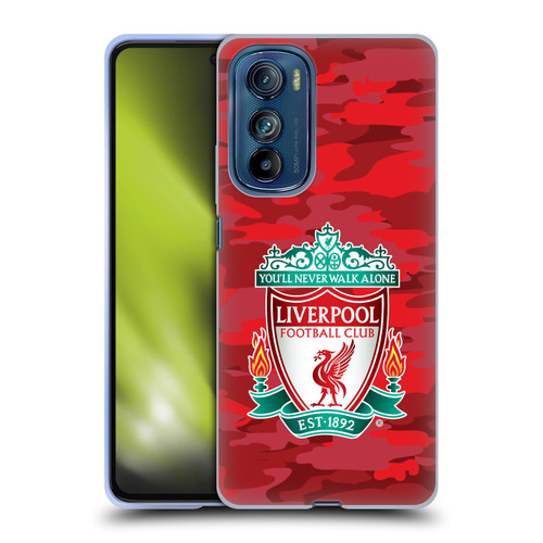 Liverpool Football Club Camou Home Colourways Crest Soft Gel Case for Motorola Edge 30