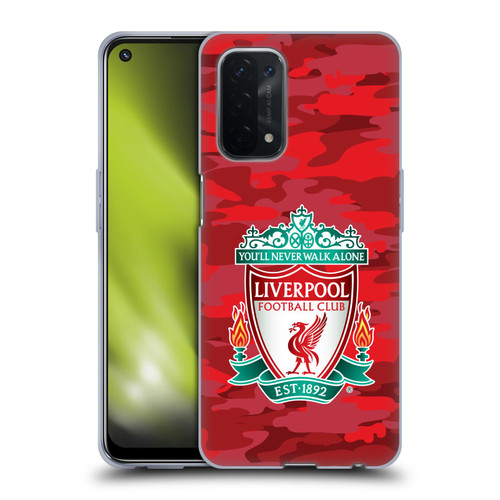Liverpool Football Club Camou Home Colourways Crest Soft Gel Case for OPPO A54 5G