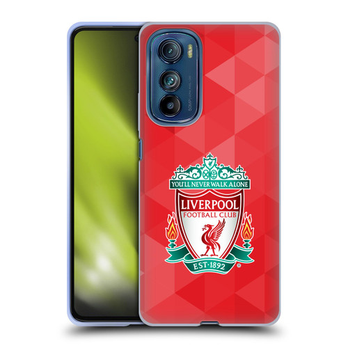 Liverpool Football Club Crest 1 Red Geometric 1 Soft Gel Case for Motorola Edge 30