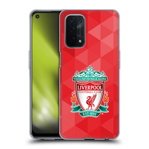 Liverpool Football Club Crest 1 Red Geometric 1 Soft Gel Case for OPPO A54 5G