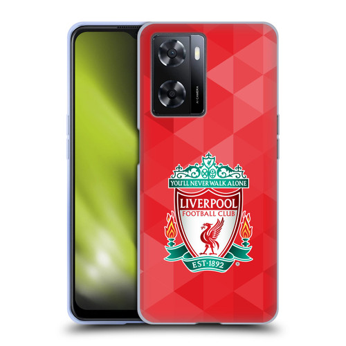 Liverpool Football Club Crest 1 Red Geometric 1 Soft Gel Case for OPPO A57s