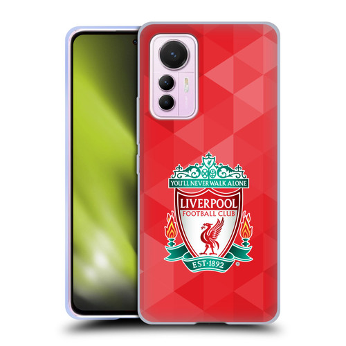 Liverpool Football Club Crest 1 Red Geometric 1 Soft Gel Case for Xiaomi 12 Lite