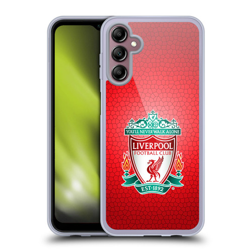 Liverpool Football Club Crest 2 Red Pixel 1 Soft Gel Case for Samsung Galaxy A14 5G