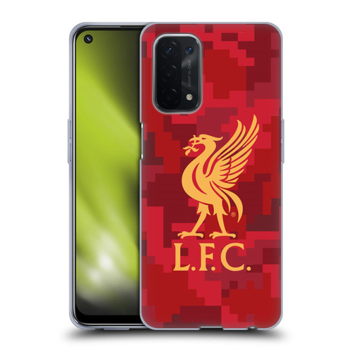 Liverpool Football Club Digital Camouflage Home Red Soft Gel Case for OPPO A54 5G