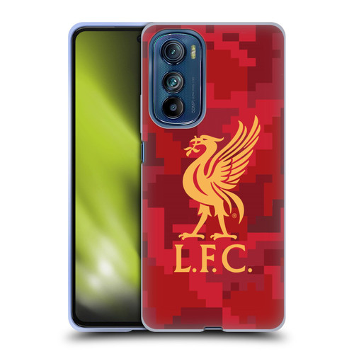 Liverpool Football Club Digital Camouflage Home Red Soft Gel Case for Motorola Edge 30