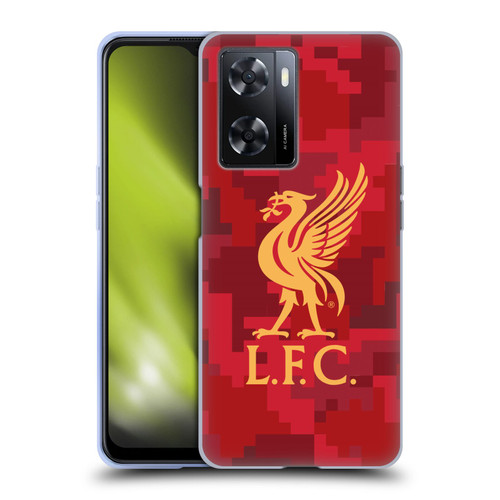 Liverpool Football Club Digital Camouflage Home Red Soft Gel Case for OPPO A57s