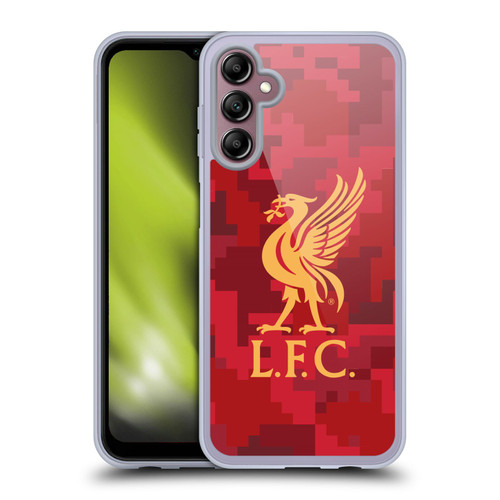 Liverpool Football Club Digital Camouflage Home Red Soft Gel Case for Samsung Galaxy A14 5G