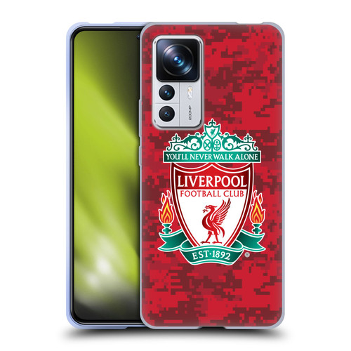 Liverpool Football Club Digital Camouflage Home Red Crest Soft Gel Case for Xiaomi 12T Pro