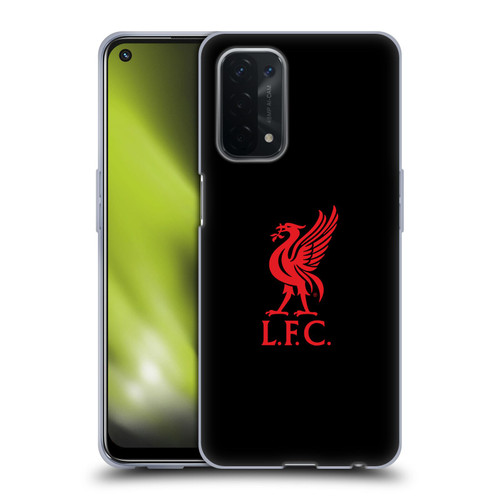 Liverpool Football Club Liver Bird Red Logo On Black Soft Gel Case for OPPO A54 5G