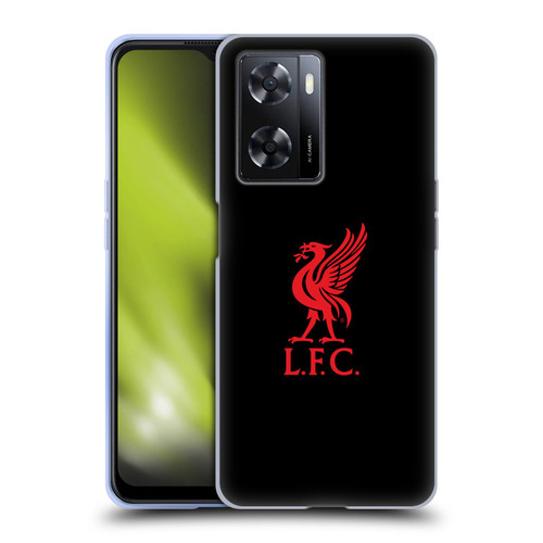 Liverpool Football Club Liver Bird Red Logo On Black Soft Gel Case for OPPO A57s