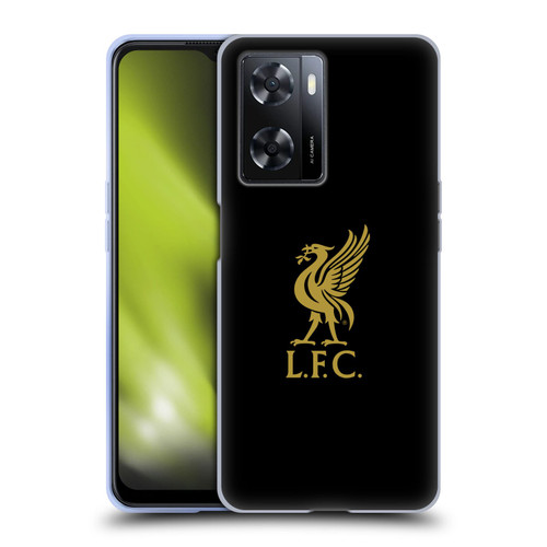 Liverpool Football Club Liver Bird Gold Logo On Black Soft Gel Case for OPPO A57s