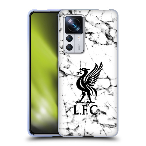 Liverpool Football Club Marble Black Liver Bird Soft Gel Case for Xiaomi 12T Pro