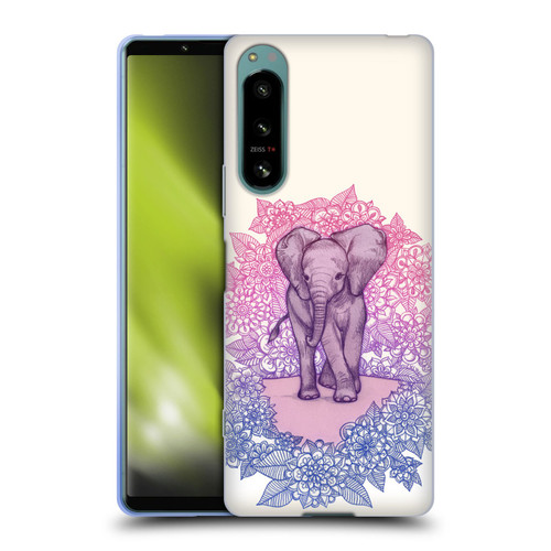 Micklyn Le Feuvre Animals Cute Baby Elephant Soft Gel Case for Sony Xperia 5 IV