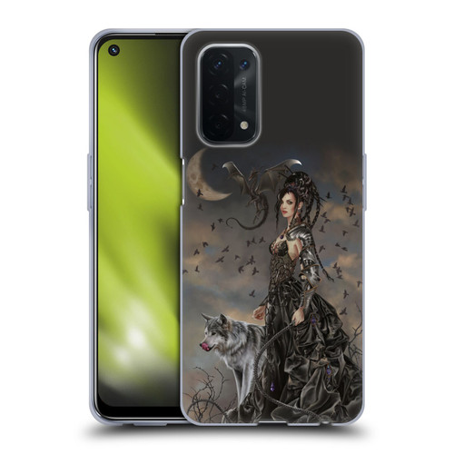 Nene Thomas Crescents Gothic Fairy Woman With Wolf Soft Gel Case for OPPO A54 5G