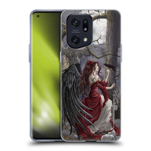 Nene Thomas Deep Forest Dark Angel Fairy With Raven Soft Gel Case for OPPO Find X5 Pro