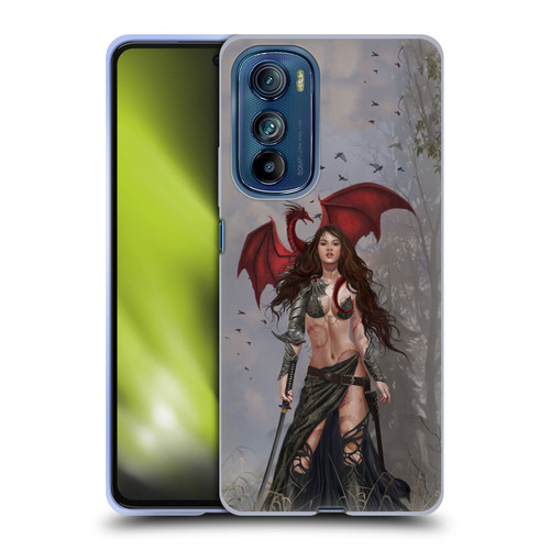 Nene Thomas Gothic Dragon Witch Warrior Sword Soft Gel Case for Motorola Edge 30