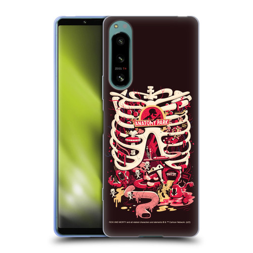 Rick And Morty Season 1 & 2 Graphics Anatomy Park Soft Gel Case for Sony Xperia 5 IV