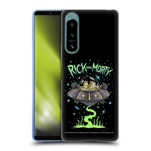 Rick And Morty Season 1 & 2 Graphics The Space Cruiser Soft Gel Case for Sony Xperia 5 IV
