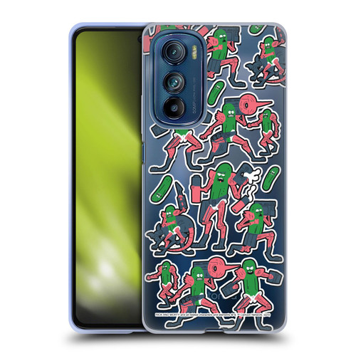 Rick And Morty Season 3 Character Art Pickle Rick Stickers Print Soft Gel Case for Motorola Edge 30