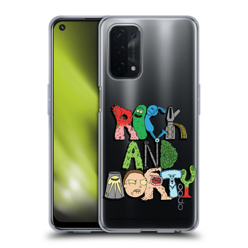 Rick And Morty Season 3 Character Art Typography Soft Gel Case for OPPO A54 5G