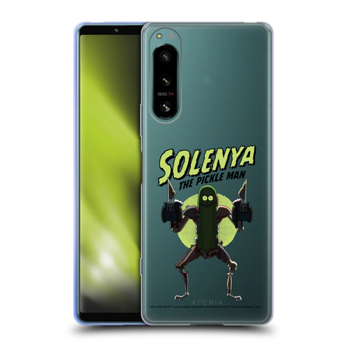 Rick And Morty Season 3 Character Art Pickle Rick Soft Gel Case for Sony Xperia 5 IV
