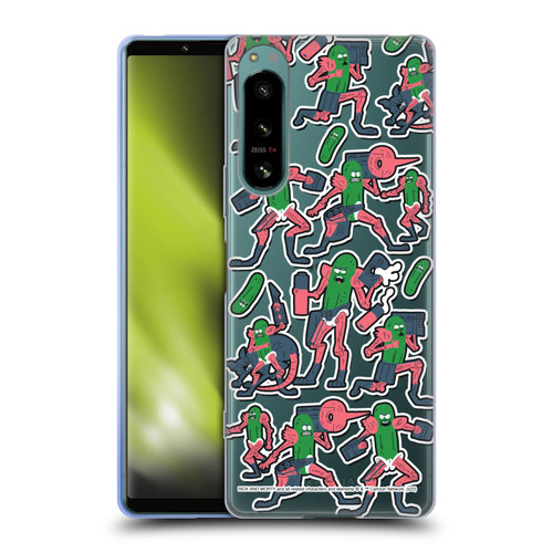Rick And Morty Season 3 Character Art Pickle Rick Stickers Print Soft Gel Case for Sony Xperia 5 IV