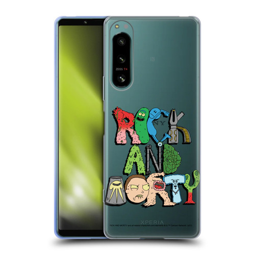 Rick And Morty Season 3 Character Art Typography Soft Gel Case for Sony Xperia 5 IV