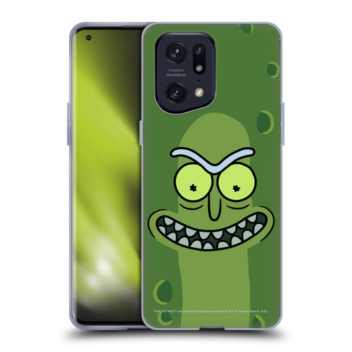 Rick And Morty Season 3 Graphics Pickle Rick Soft Gel Case for OPPO Find X5 Pro