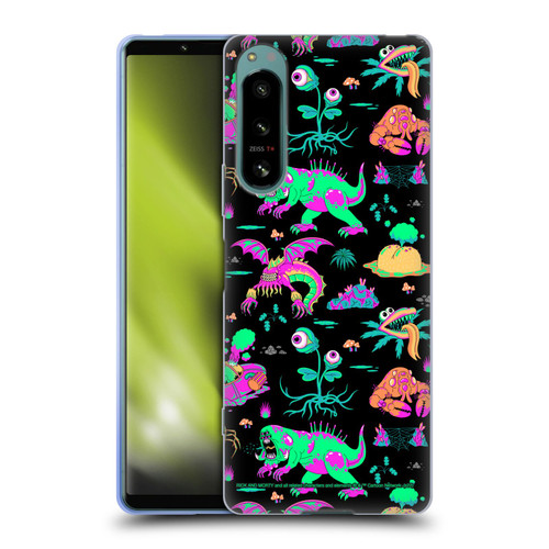 Rick And Morty Season 3 Graphics Aliens Soft Gel Case for Sony Xperia 5 IV