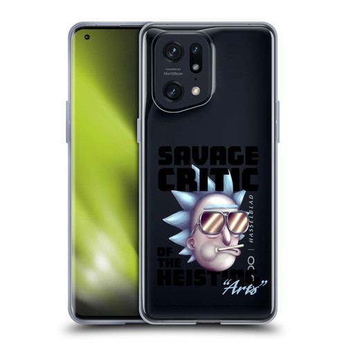 Rick And Morty Season 4 Graphics Savage Critic Soft Gel Case for OPPO Find X5 Pro