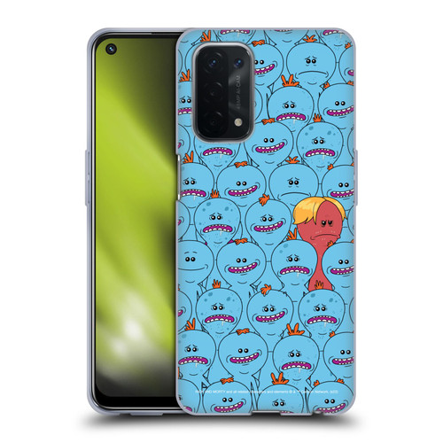 Rick And Morty Season 4 Graphics Mr. Meeseeks Pattern Soft Gel Case for OPPO A54 5G