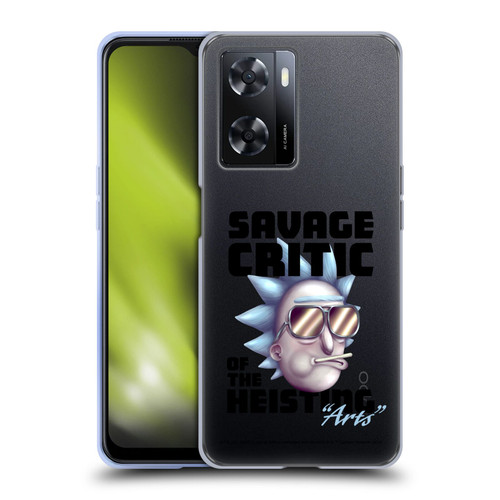 Rick And Morty Season 4 Graphics Savage Critic Soft Gel Case for OPPO A57s