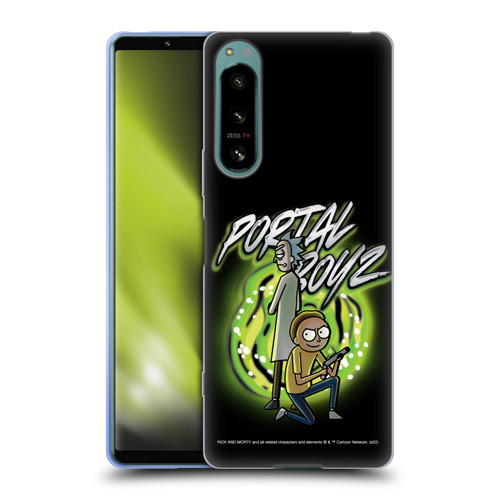 Rick And Morty Season 5 Graphics Portal Boyz Soft Gel Case for Sony Xperia 5 IV