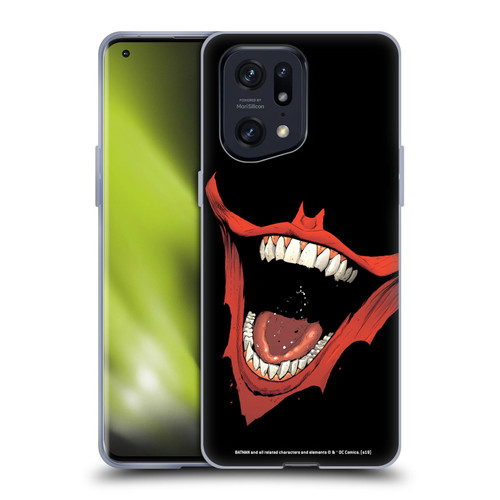 The Joker DC Comics Character Art Laugh Bat Logo Soft Gel Case for OPPO Find X5 Pro