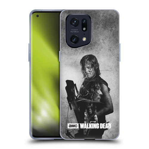 AMC The Walking Dead Double Exposure Daryl Soft Gel Case for OPPO Find X5 Pro