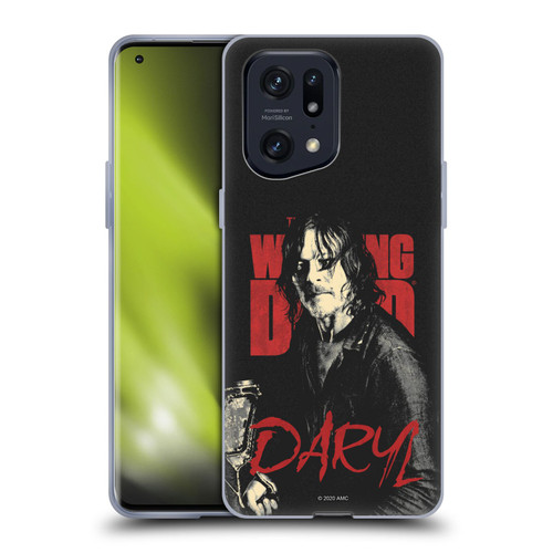 AMC The Walking Dead Season 10 Character Portraits Daryl Soft Gel Case for OPPO Find X5 Pro