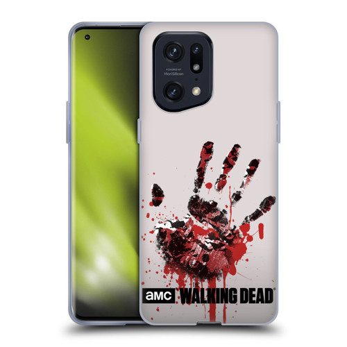 AMC The Walking Dead Silhouettes Hand Soft Gel Case for OPPO Find X5 Pro