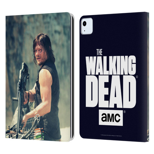 AMC The Walking Dead Daryl Dixon Archer Leather Book Wallet Case Cover For Apple iPad Air 11 2020/2022/2024