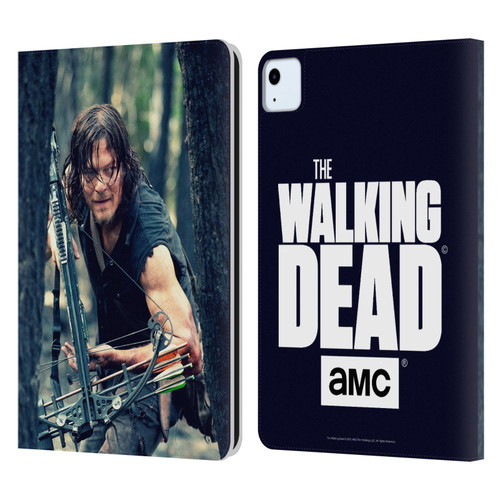 AMC The Walking Dead Daryl Dixon Lurk Leather Book Wallet Case Cover For Apple iPad Air 11 2020/2022/2024