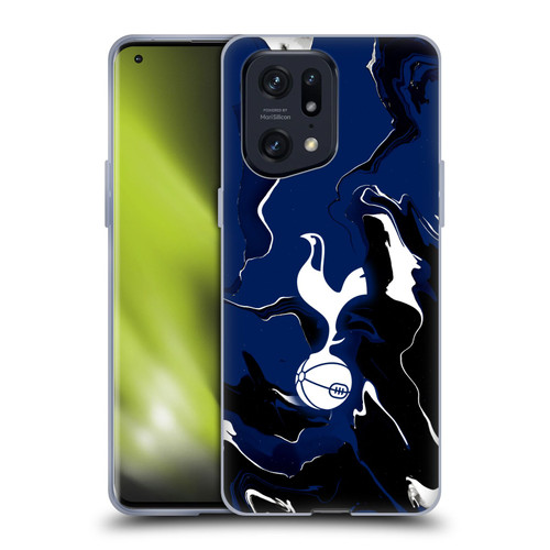 Tottenham Hotspur F.C. Badge Marble Soft Gel Case for OPPO Find X5 Pro