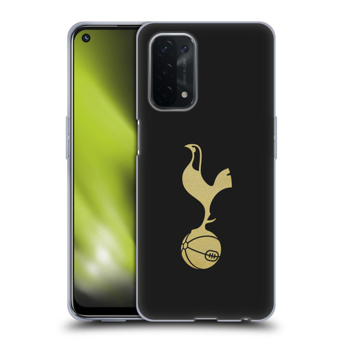 Tottenham Hotspur F.C. Badge Black And Gold Soft Gel Case for OPPO A54 5G